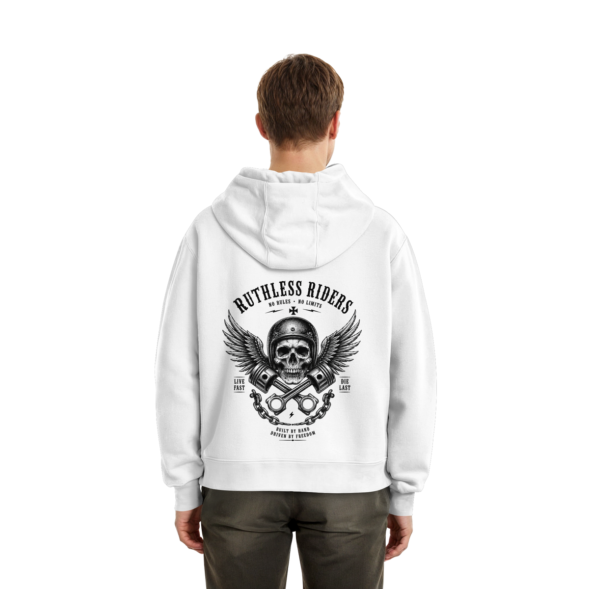iron skull Hoodie