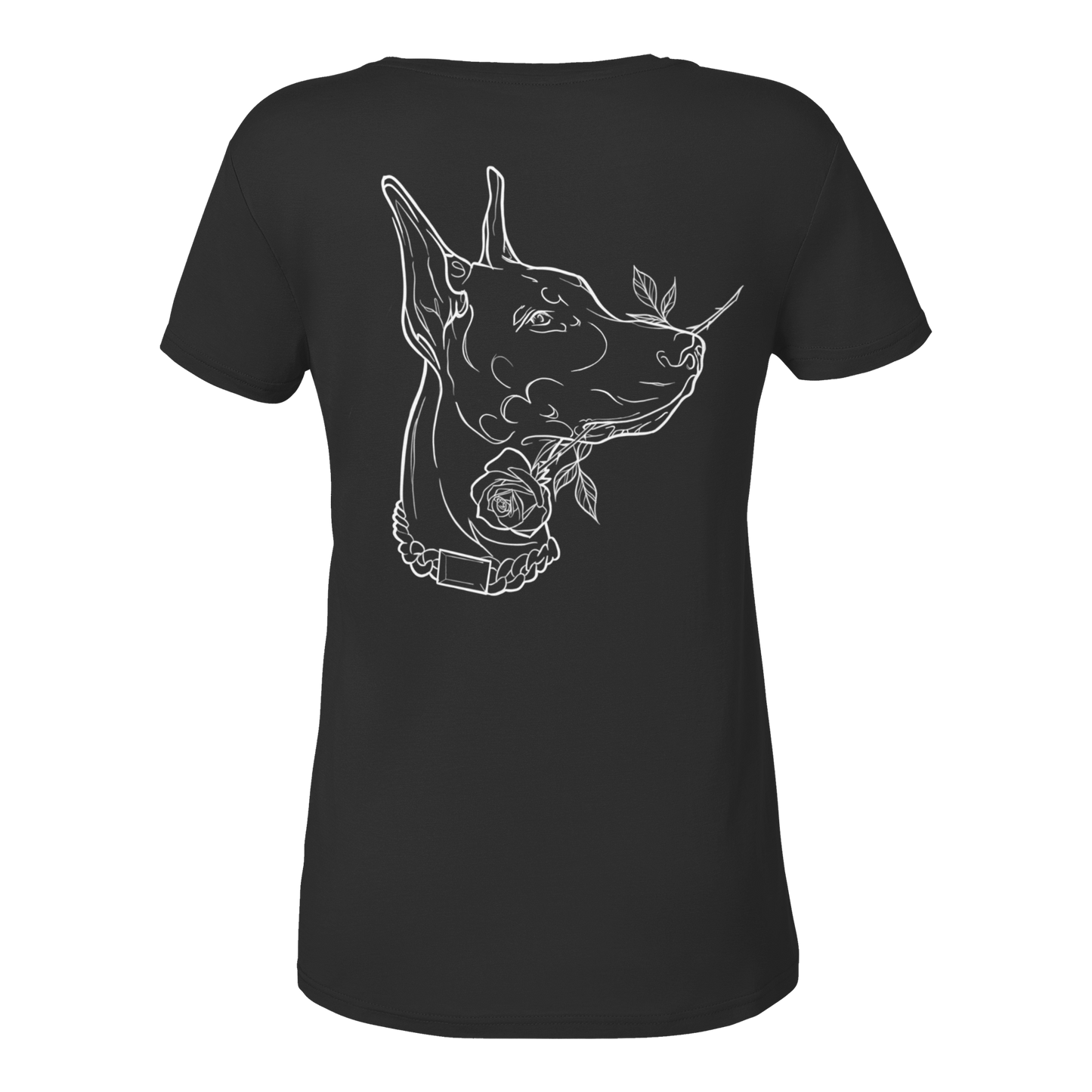 vigilant doberman woman