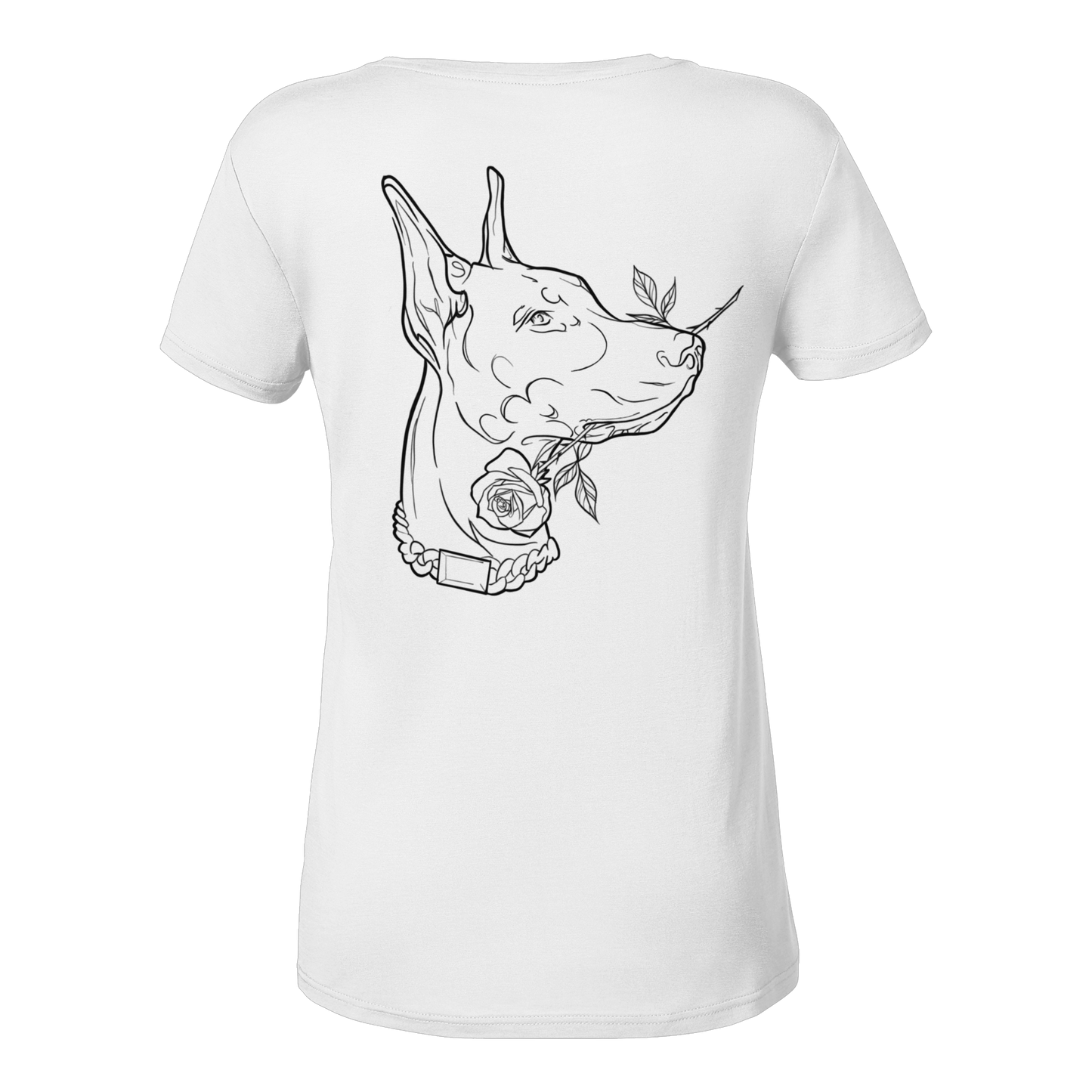 vigilant doberman woman