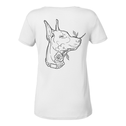 vigilant doberman woman